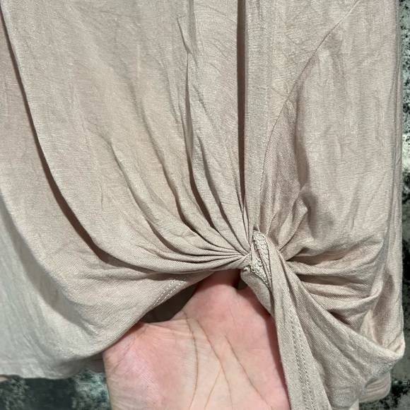 Beeson River Block Print Tee with Knot Detail, Size 3XL - Picture 3 of 6